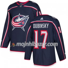 Dresovi Columbus Blue Jacket Trikots Brandon Dubinsky 17 Adidas 2017-2018 Navy Plava Authentic - Muške